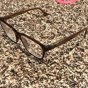 Ferragamo Classic Brown Tortoiseshell Rectangular Reading Glasses Made in Italy